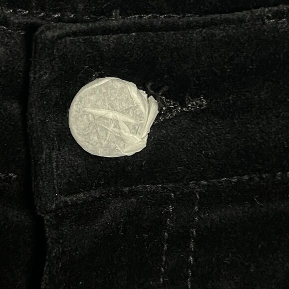 Well Worn Straight Leg Velvet Pants Women's 10/30 Black Stretch Soft NWOT - Picture 15 of 16